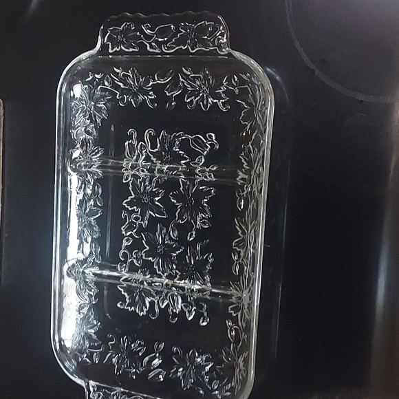 Princess House Fantasia Serving Tray.3 Sections. - Picture 1 of 5